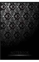 Notebook: Lined Notebook Journal, black and white art journal notebook -(6x9" )