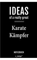 Notizbuch für Karate Kämpfer