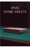 Onze Score Sheets