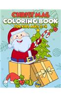 Christmas Coloring Book for Kids Ages 2-4: Funny Coloring Book with Cute Holiday Animals and Relaxing Christmas Scenes