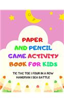 Paper And Pencil Game Activity Book For Kids