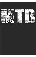 Mtb: 6 x 9 Lined Ruled Notebook - Distressed Look MTB Journal Gift For Mountain Bikers (108 Pages)