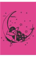 Sister Girl On the Moon For Christmas Lined Notebook