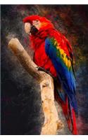 Parrot On A Perch Notebook