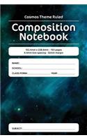 Cosmos Theme Ruled Composition Notebook