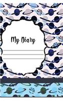My Diary: Journal - Notebook - Diary - Planner - Sketching -With a Stunning Glossy Planets Designer Cover - 100 Half Ruled Pages - 6x9 Inches