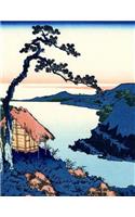 Japanese Writing Practice Book: Hokusai - Lake Suwa in the Shinano Province Cover - Premium Kanji practice notebook - Genkouyoushi Paper - 110 pages(14 Japanese Practice)