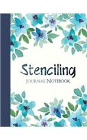 Stenciling Journal Notebook