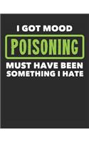 I Got Mood Poisoning Must Have Been Something I Hate