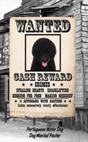 Portuguese Water Dog Dog Wanted Poster: Classic Style Blank Cookbook Recipes & Notes Featuring 120 Pages 6x9