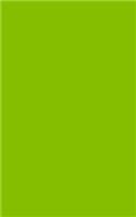 Lime Green 101 - Blank Notebook: 101 Pages, 5 x 8 Journal, Soft Cover