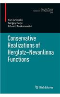 Conservative Realizations of Herglotz-Nevanlinna Functions