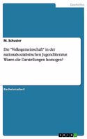 "Volksgemeinschaft" in der nationalsozialistischen Jugendliteratur. Waren die Darstellungen homogen?