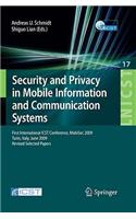 Security and Privacy in Mobile Information and Communication Systems