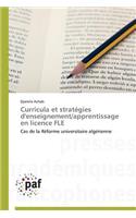 Curricula Et Stratégies d'Enseignement/Apprentissage En Licence Fle