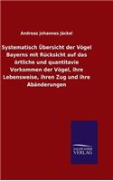 Systematisch Übersicht der Vögel Bayerns mit Rücksicht auf das örtliche und quantitavie Vorkommen der Vögel, ihre Lebensweise, ihren Zug und ihre Abänderungen