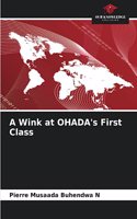 A Wink at OHADA's First Class