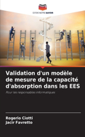 Validation d'un modèle de mesure de la capacité d'absorption dans les EES