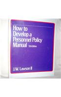 Personnel Policy Handbook