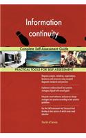 Information continuity Complete Self-Assessment Guide
