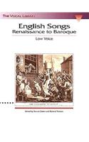 English Songs: Renaissance to Baroque