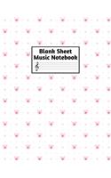 Blank Sheet Music Notebook: Easy Blank Staff Manuscript Book Large 8.5 X 11 Inches Musician Paper Wide 12 Staves Per Page for Piano, Flute, Violin, Guitar, Trumpet, Drums, Cell