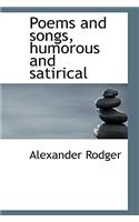 Poems and Songs, Humorous and Satirical