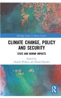 Climate Change, Policy and Security