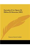 Euryalos E Le Opere Di Difesa Di Siracusa (1893)