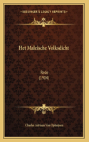 Het Maleische Volksdicht: Rede (1904)