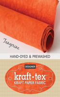 Kraft-Tex Roll Tangerine Hand-Dyed & Prewashed