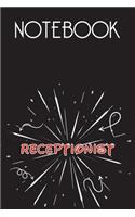 RECEPTIONIST Notebook, Simple Design