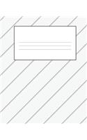 White Composition Notebook: Wide Ruled Notebook Lined School Journal - 110 Pages - 7.5 x 9.25" - Children Kids Girls Boys Teens Women Wide Ruled School Composition Books