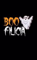 Boo Filicia: A5 (Handtaschenformat) Punktiertes Notizbuch oder Halloween Journal - Tagebuch Geschenkidee oder Witziges Weihnachtsgeschenk als Notizbuch für Männe