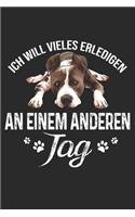 Ich will vieles Erledigen an einem anderen Tag: Taschenkalender für Sept. 2019 bis Dezember 2020 A5 Terminplaner Wochenplaner Terminkalender Wochenkalender Organizer mit Pitbull Hund Hunderasse Ge