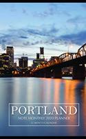 Portland Note Monthly 2020 Planner 12 Month Calendar