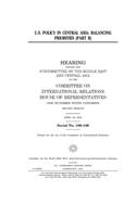U.S. policy in Central Asia
