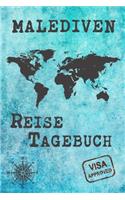 Malediven Reise Tagebuch: Notizbuch liniert 120 Seiten - Reiseplaner zum Selberschreiben - Reisenotizbuch Abschiedsgeschenk Urlaubsplaner