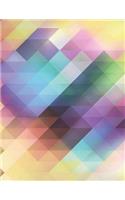 Abstract Notebook Large Size 8.5 x 11 Ruled 150 Pages
