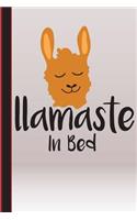 Llamaste in Bed: Llama Lover Lined Pages for Journaling, Studying, Writing, Daily Reflection / Prayer Workbook