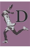 D Monogram Initial Tennis Journal