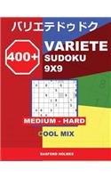 400 + VARIETE Sudoku 9x9 Medium - Hard Cool mix
