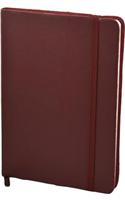 Monsieur Notebook Soft Leather Journal - Burgundy Ruled Medi