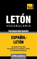 Vocabulario español-letón - 5000 palabras más usadas