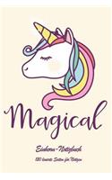 Magical Einhorn-Notizbuch: 120 Linierte Seiten Für Notizen(2 Kawaii Einhorn Notizbücher)