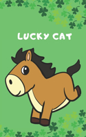 Lucky Horse: 6x9 Unique Diary - 100 Blank Lined Pages - Shamrock and Luck Inspired Green Composition Book