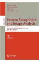 Pattern Recognition and Image Analysis: Third International Conference on Advances in Pattern Recognition, Icapr 2005, Bath, Uk, August 22-25, 2005, Part II
