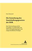Entstehung des Staatshaftungsgesetzes der DDR