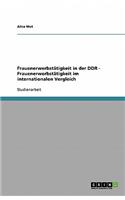 Frauenerwerbstätigkeit in der DDR - Frauenerwerbstätigkeit im internationalen Vergleich