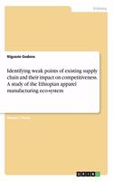 Identifying weak points of existing supply chain and their impact on competitiveness. A study of the Ethiopian apparel manufacturing eco-system
